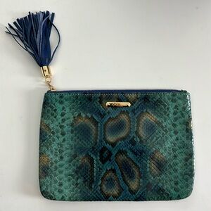 Gigi NY Python Zip Pouch